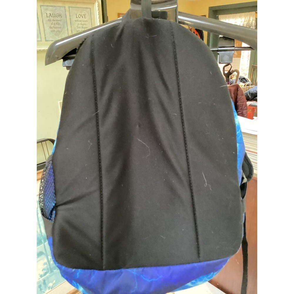 Trans By Jansport Blue Supermax Its Electric Laptop Sleeve Zipper Backpack 17" - Picture 5 of 13